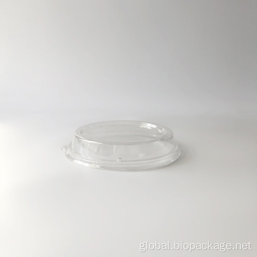 Disposable Shallow Bowl Microwavable Sugarcane Disposable 800ml bowl with PET lid Factory